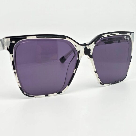 *SOLD* Quay Australia Level Up Black Pearl Tortoise Frame Smoke Lens Sunglasses - Picture 6 of 14